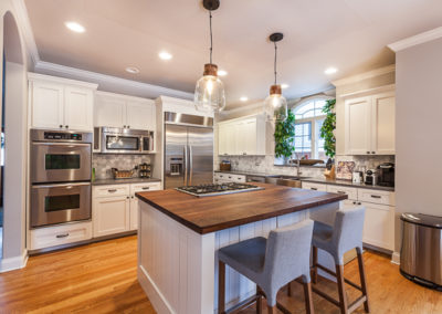 Kitchen Remodel and Wood Accent Wall in Clarendon Hills, Illinois