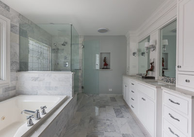 Master and Kids Bathroom Remodel in Clarendon Hills, Illinois