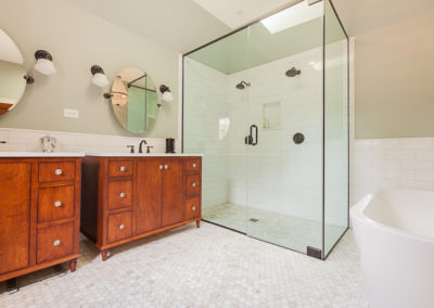 Master Bath and Hall Bath Remodel & Ensuite Creation in Glen Ellyn, Illinois