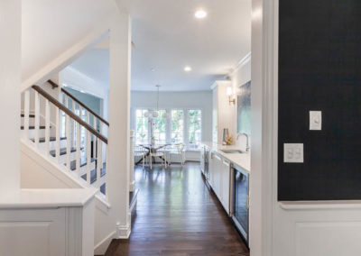 staircase remodel eye view dining room navy square transitional clarendon hills illinois