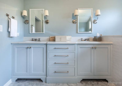 Transitional Master Bathroom Remodel in Clarendon Hills, Illinois