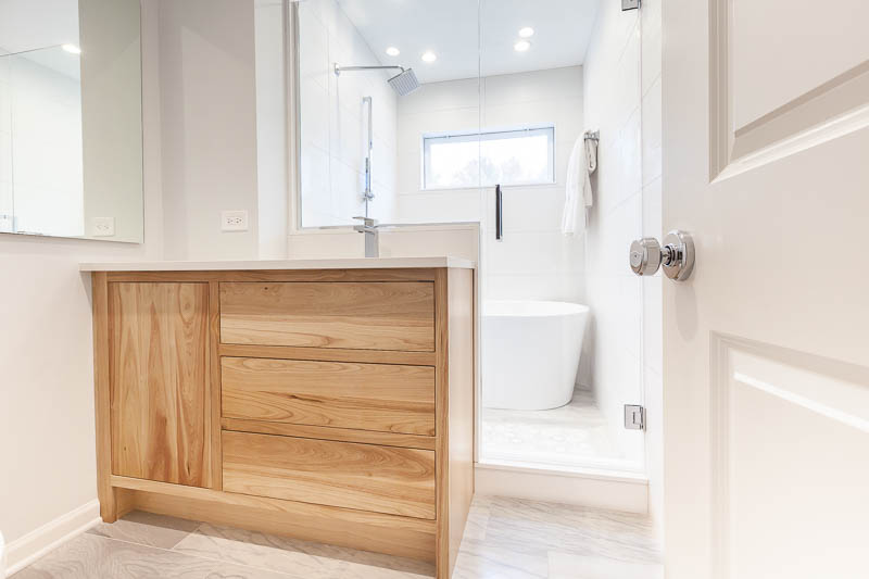 Transitional Bathroom Remodel in Clarendon Hills, Illinois