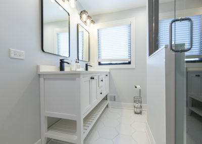 hall bathroom remodel split level western springs illinois