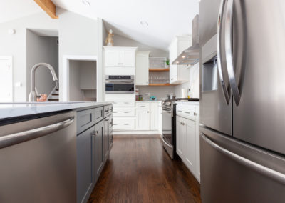 open concept kitchen remodel split level western springs illinois