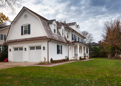 exterior remodel, copper gutter clarendon hills illinois hyland homes