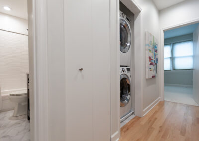 hallway stacked washer and dryer chicago illinois