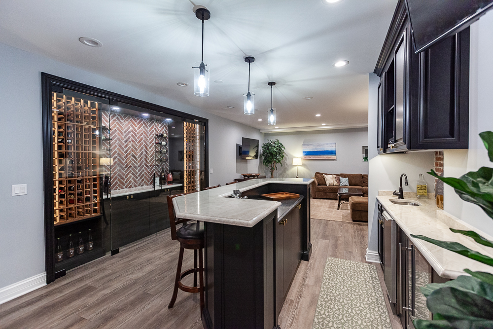 Basement Remodel in Clarendon Hills, Illinois