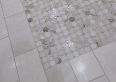 modern bathroom remodel burr ridge illinois marble floor walk-in shower