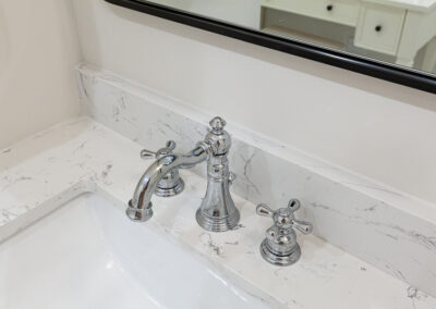 modern bathroom remodel burr ridge illinois marble floor walk-in shower