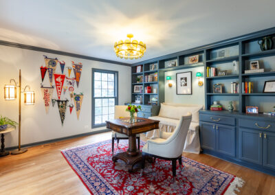 French doors office, front room, clarendon hills illinois